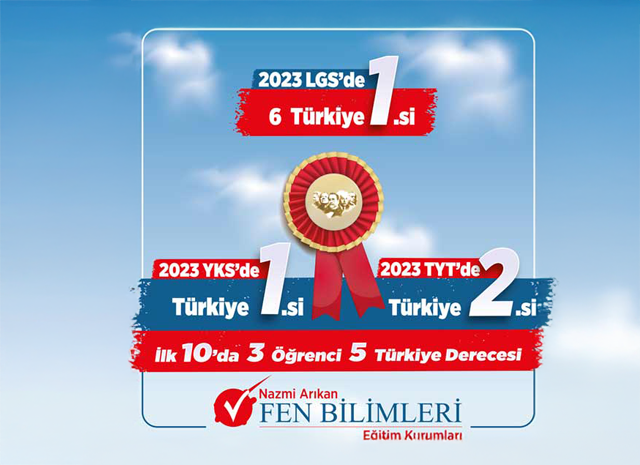 2023 YKS'de Türkiye 1.si | 2023 TYT'de Türkiye 2.si | 2023 LGS'de 6 Türkiye 1.si